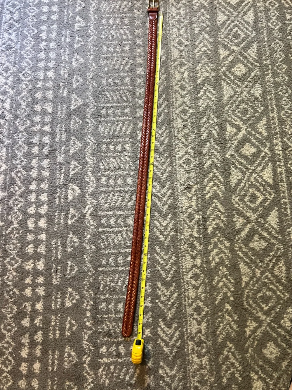 Brooks Brothers Woven Leather Belt Gold Buckle sz 40 but could fit anyone